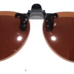 Поляризационная накладка на очки коричневого цвета 85%